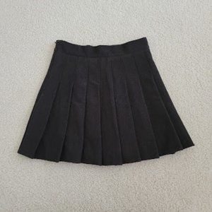 Black Pleated Skirt with Insert Shorts Size Small